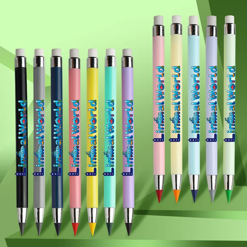 海洋生物をテーマにした色付きの永遠の鉛筆、水中世界、削らない鉛筆、学生用筆記ペン12本