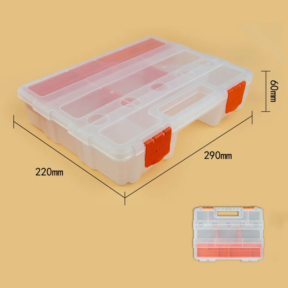 Compact Sorting Box for Fishing and Stationery Storage Sturdy PP Tool Case for Household Use and Small Parts Organization