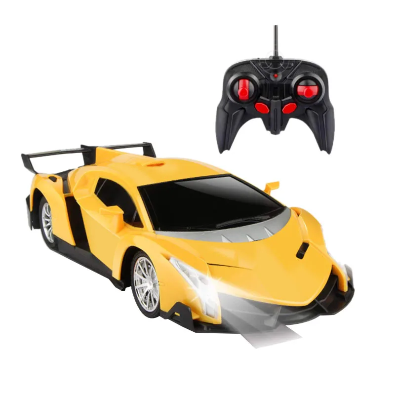 Remote Control Car, RC Cars Gifts for Kids 1:20 Electric Sport Racing Hobby Toy Car Yellow Model Vehicle for Boys Girls Adults w