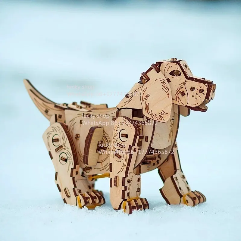 

Puppy Building Block Assembly Model Puzzle Toy Boys and Girls Give Gifts Tide Play Cute Pet Machinery DIY