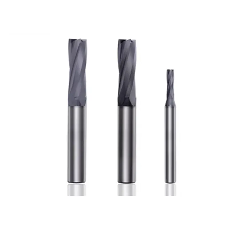 

4-edge flat head tungsten steel milling cutter diamond coating graphite end mills for high silicon aluminum ceramic carbon fiber