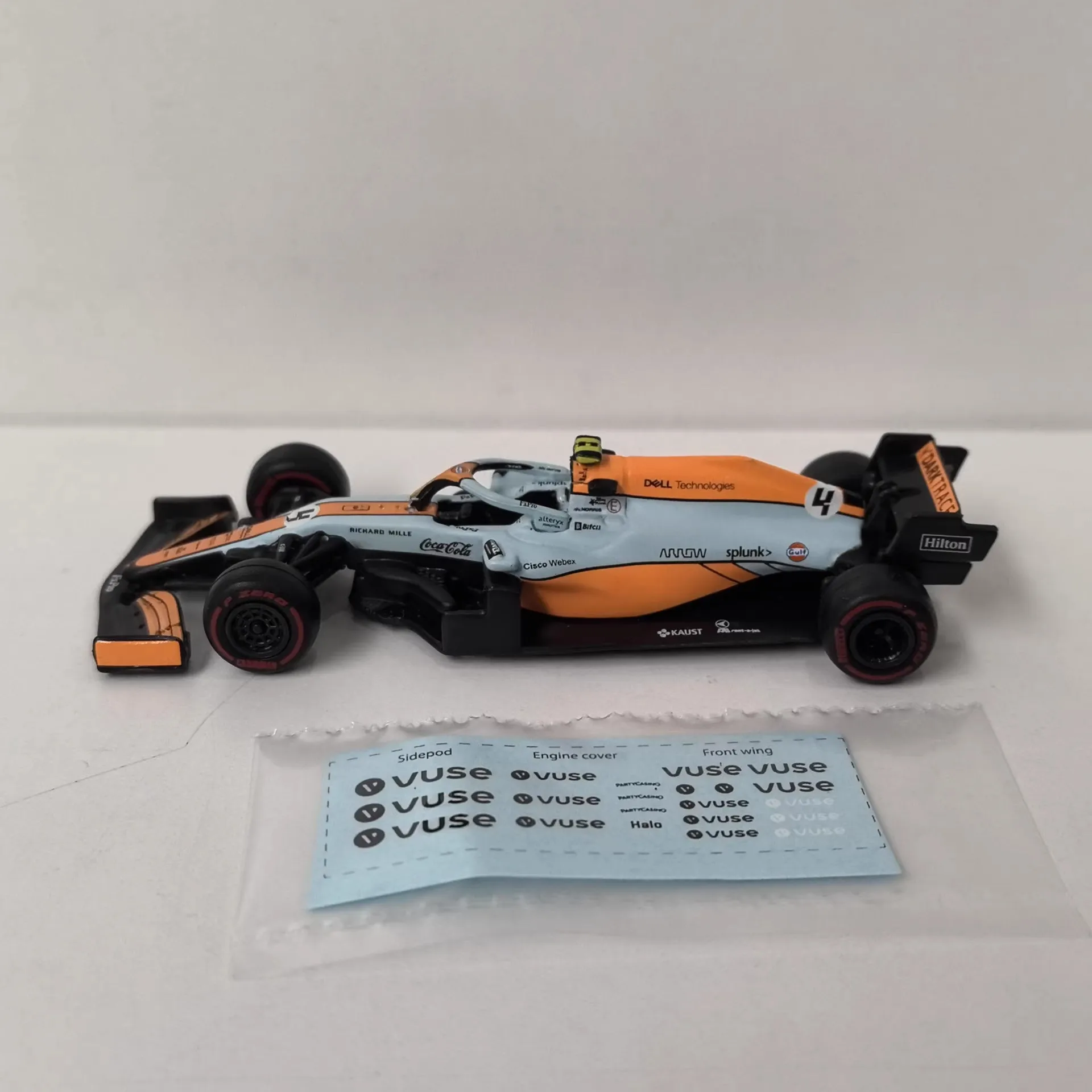 Diecast IXO 1/64 Scale MCL35M 2021 F1 #4 MONACO Formula Alloy Car Model