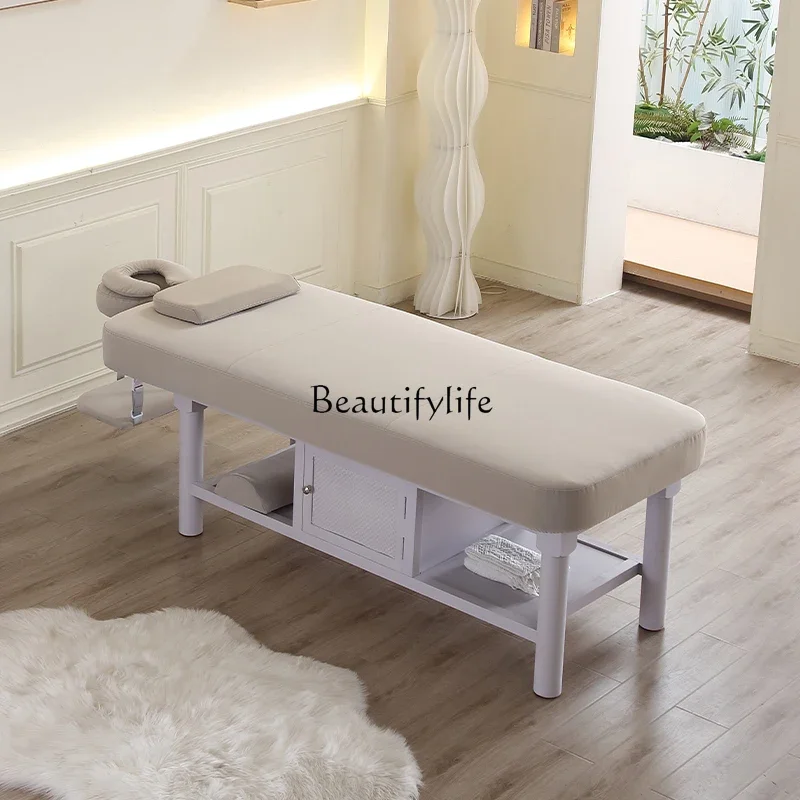 Solid Wood Latex for Beauty Salon Medical Massage Physiotherapy Bed with Hole Tattoo Couch