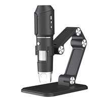 Portable WiFi Digital Microscope 50X-1600X Handheld LED Magnifier 2MP Camera And 8 Adjustable LED Lights With Stand For