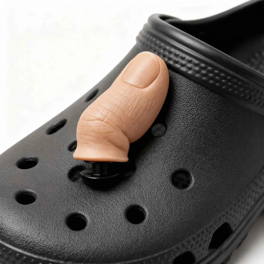 Funny Fake Toes Shoe Charms for Crocs Fun 3D Shoe Accessories for Adults Kids, Perfect for Halloween Parties Festivals Cosplay