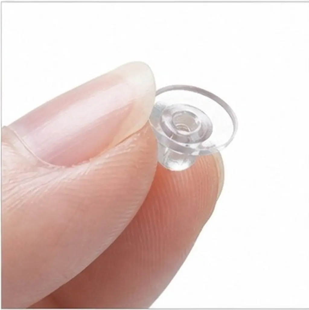500Pcs Silicone Earring Backs Pierced Secure Locking Replacement Soft Comfortable Backs for Earrings Locking Earring Back