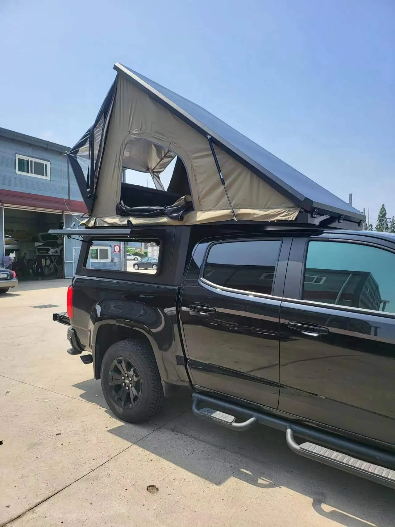 Outdoor Waterproof Portable Opening Truck Car Tents Foldable Camping Hardshell Rooftop Rear Canopy For GMC Colorado 5 FT