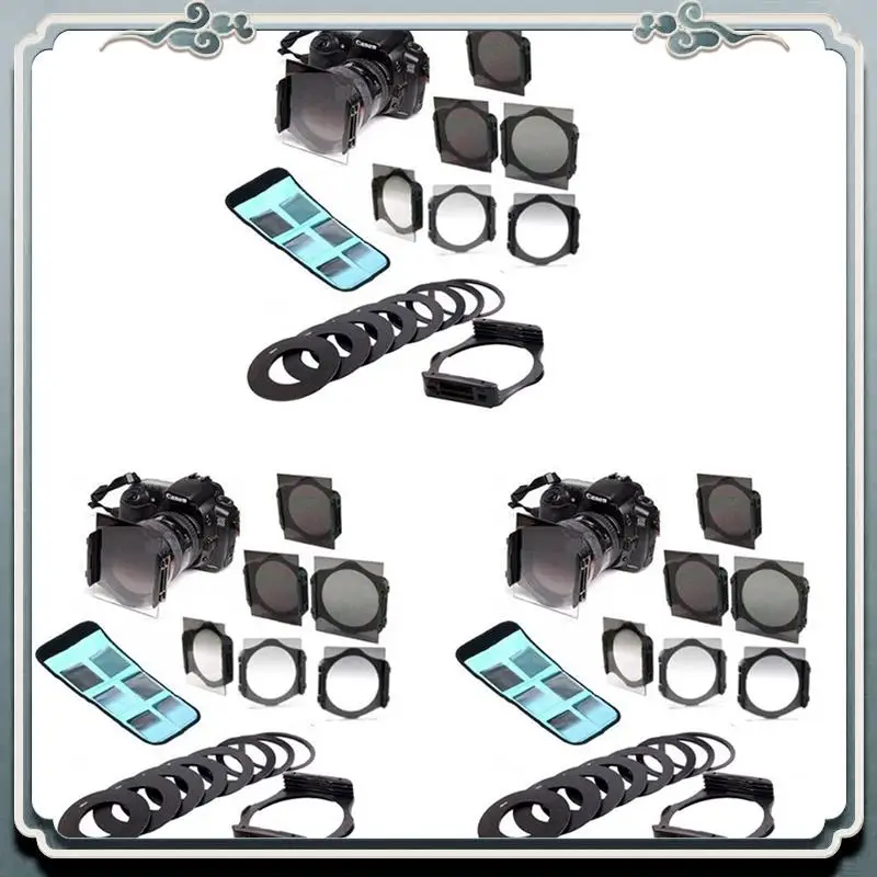 ABIJ-3X 17 In 1 Digital Camera Lens Gradual ND Filter Set For Cokin P Series