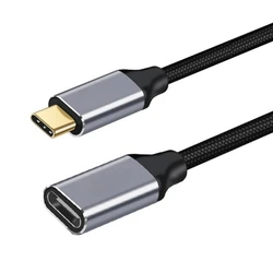 573A Type C Extender Cable USB-C 3.1 Gen 2 Extension Cord 100W Male to Female Type-C Charging Data Line