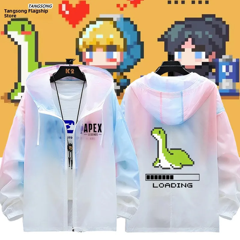 

Ультратонкая солнцезащитная одежда Pixel Sle для мужчин и женщин APEX Little Water Monster Sea Monster Outerwear Jaet