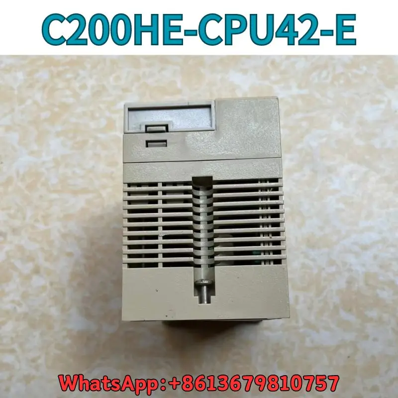Controlador programable de C200HE-CPU42-E usado, prueba OK, envío rápido