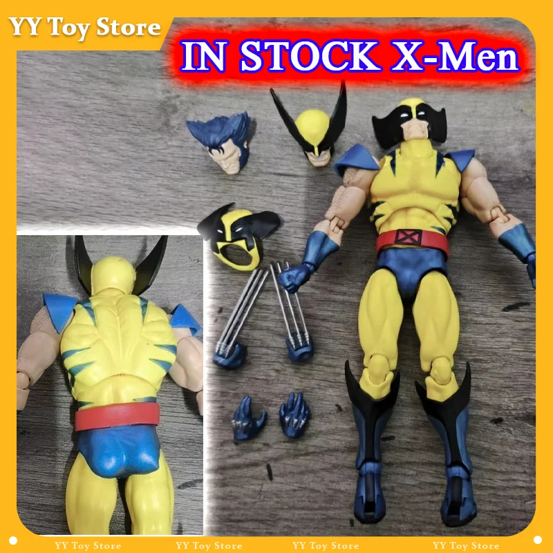 

In Stock Mafex Wolverine Anime Action Figure X-Men Model Reissue Logan Statue Desktop Collection Halloween Christmas Toys Gifts