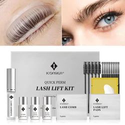 ICONSIGN 3-5 minut szybkie rzęsy Perm Lash Lift rzęs Perming zestaw nowa wersja Lash zespół podnoszenia Cilia uroda narzędzia do makijażu