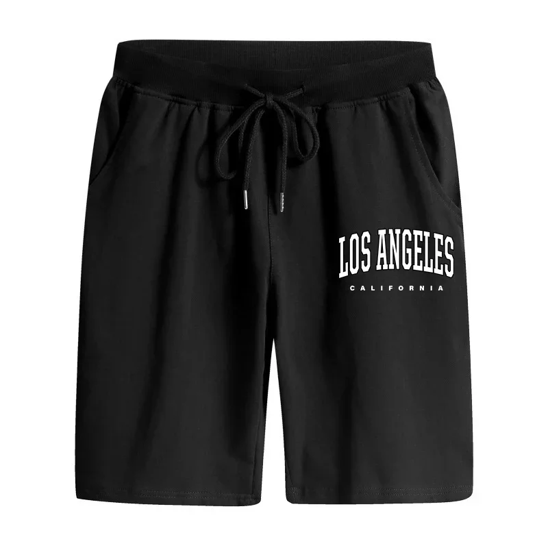 Мужская короткая спортивная одежда, повседневные короткие брюки с принтом, спортивные мужские шорты для бега на открытом воздухе, удобные полубрюки для спортзала и фитнеса