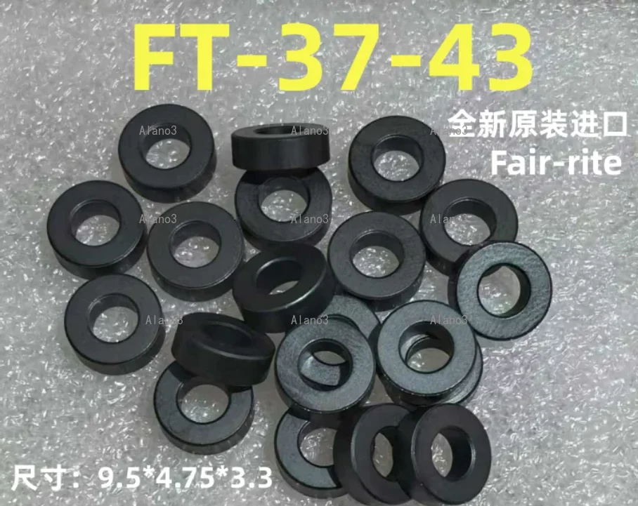 10pcs FT-37-43 American RF Ferrite Magnetic Ring Shortwave Antenna Balun Magnetic Core