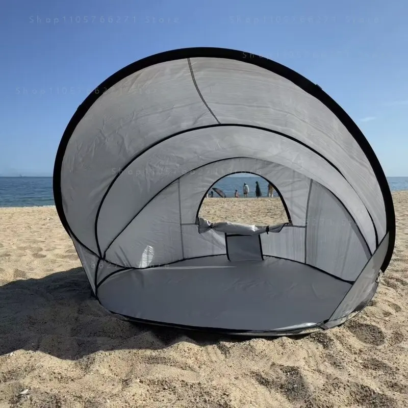 Beach Tent with Sun Protection & Windproof, Auto Pop Up Easy Setup, Portable Fold for Outdoor Play