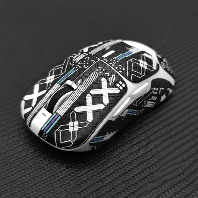 Kulit Mouse Mouse Anti Selip Pita Pegangan Mouse Skate Stiker Sisi Mouse untuk VGN Mouse Menyerap Kelembapan