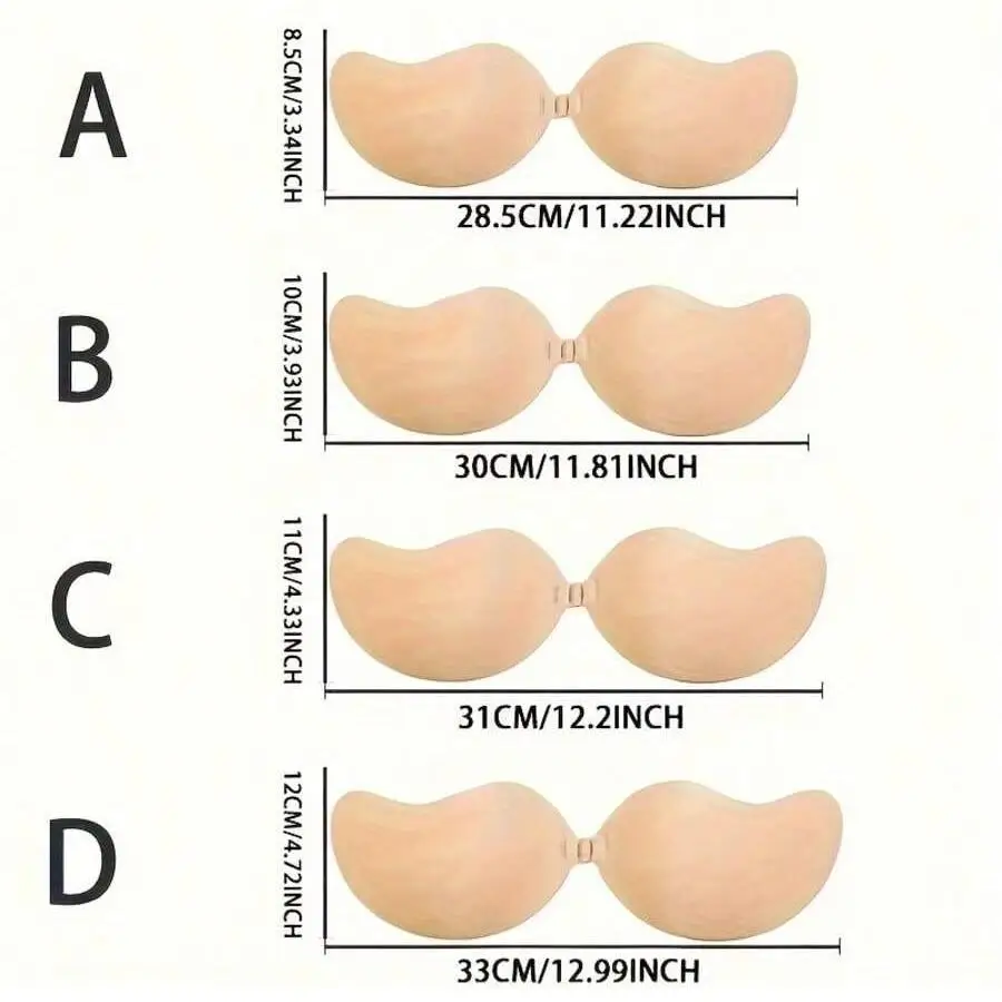 4 قطع من أكواب حمالة الصدر ذاتية اللصق بدون حمالات، وسادات صدر مانجو، مقاومة للعرق وقابلة للتنفس ومقاومة للماء وغير مرئية بدون ظهر #6