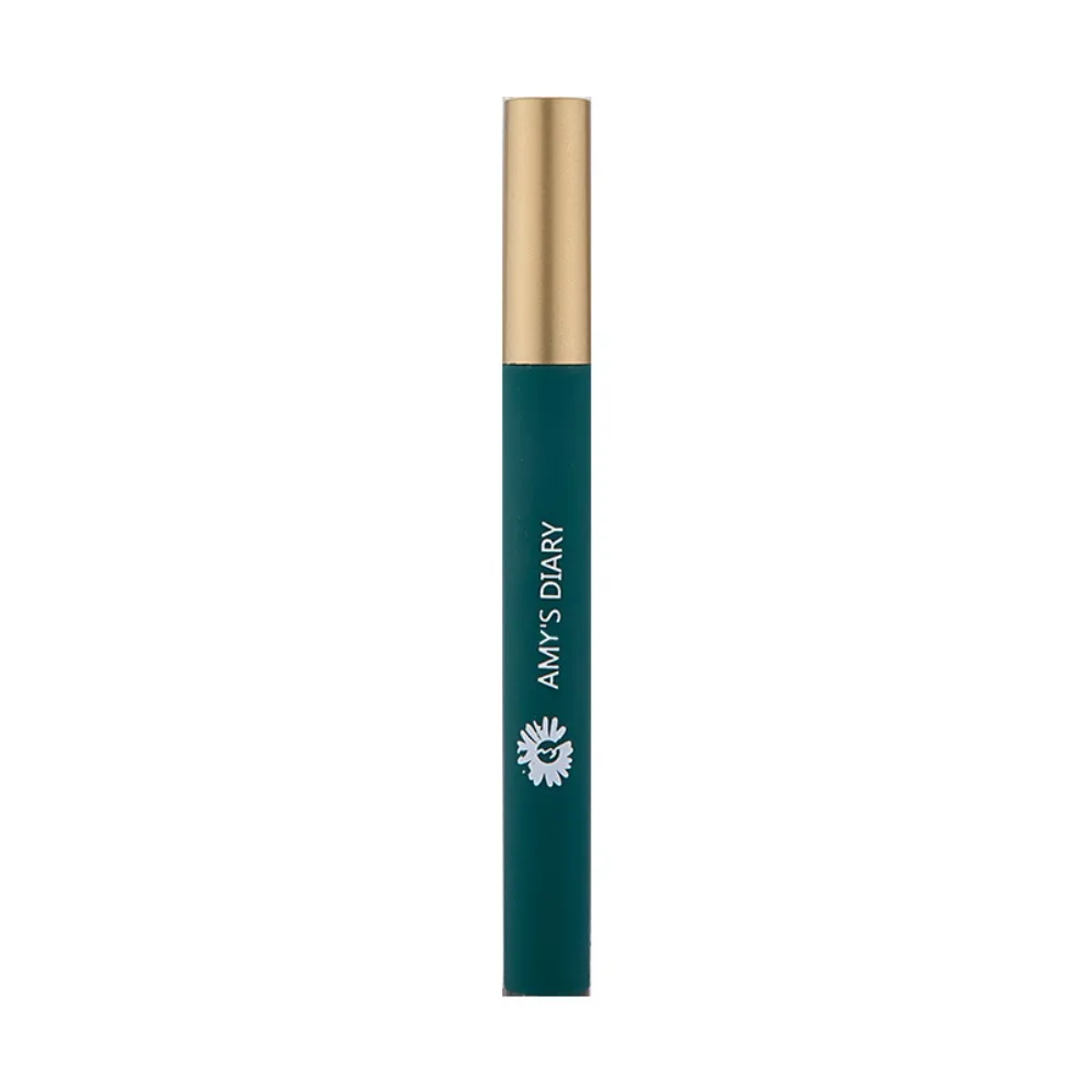 Rímel ultrafino com cabeça de escova pequena, à prova d'água, cílios finos, preto, maquiagem profissional natural