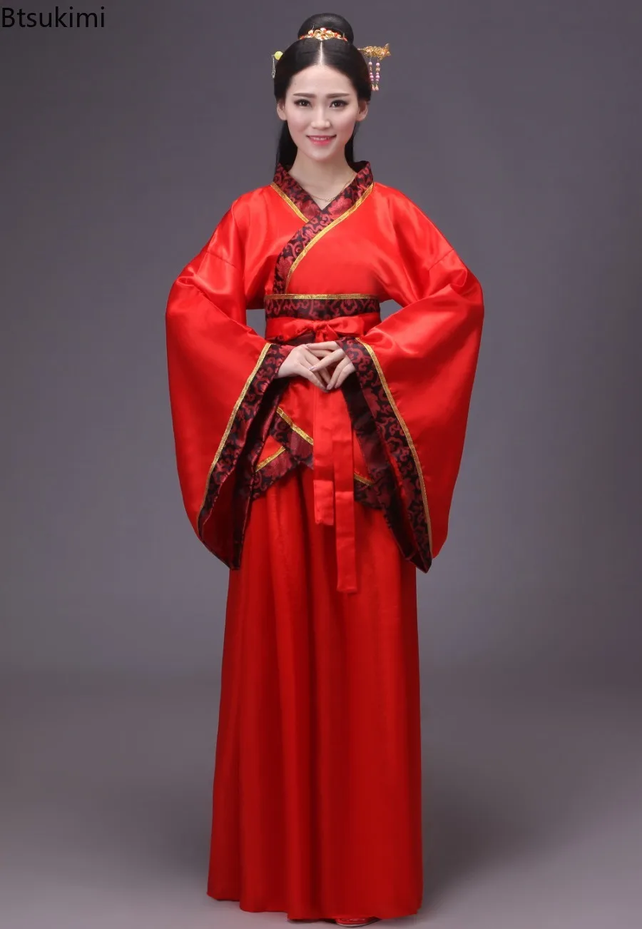 Chinese Traditional Dress Women Hanfu Cosplay Costume Ethnic Style Hanbok Tang Dynasty Performance Clothing Robe Chinoise Femme view 5