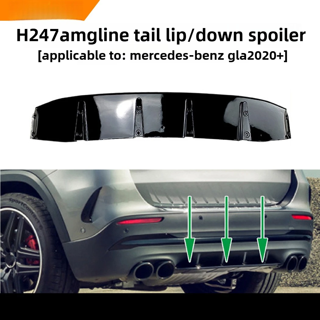 

Suitable for Mercedes-Benz GLA-Class H247 2020 + AMG Rear Lip Tail Lip Spoiler Car Modification Accessories