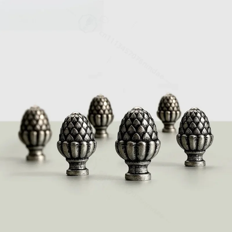 Antique Zinc Alloy Single Hole Pine Cone Drawer Handle Modern Cabinet Wardrobe Bedside Table Patterned Furniture Knob Pull