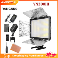 Yongnuo YN300 III YN300III 3200k-5500K CRI95 Camera Photo LED Video Light Optional with AC Power Adapter + NP770 Battery KIT