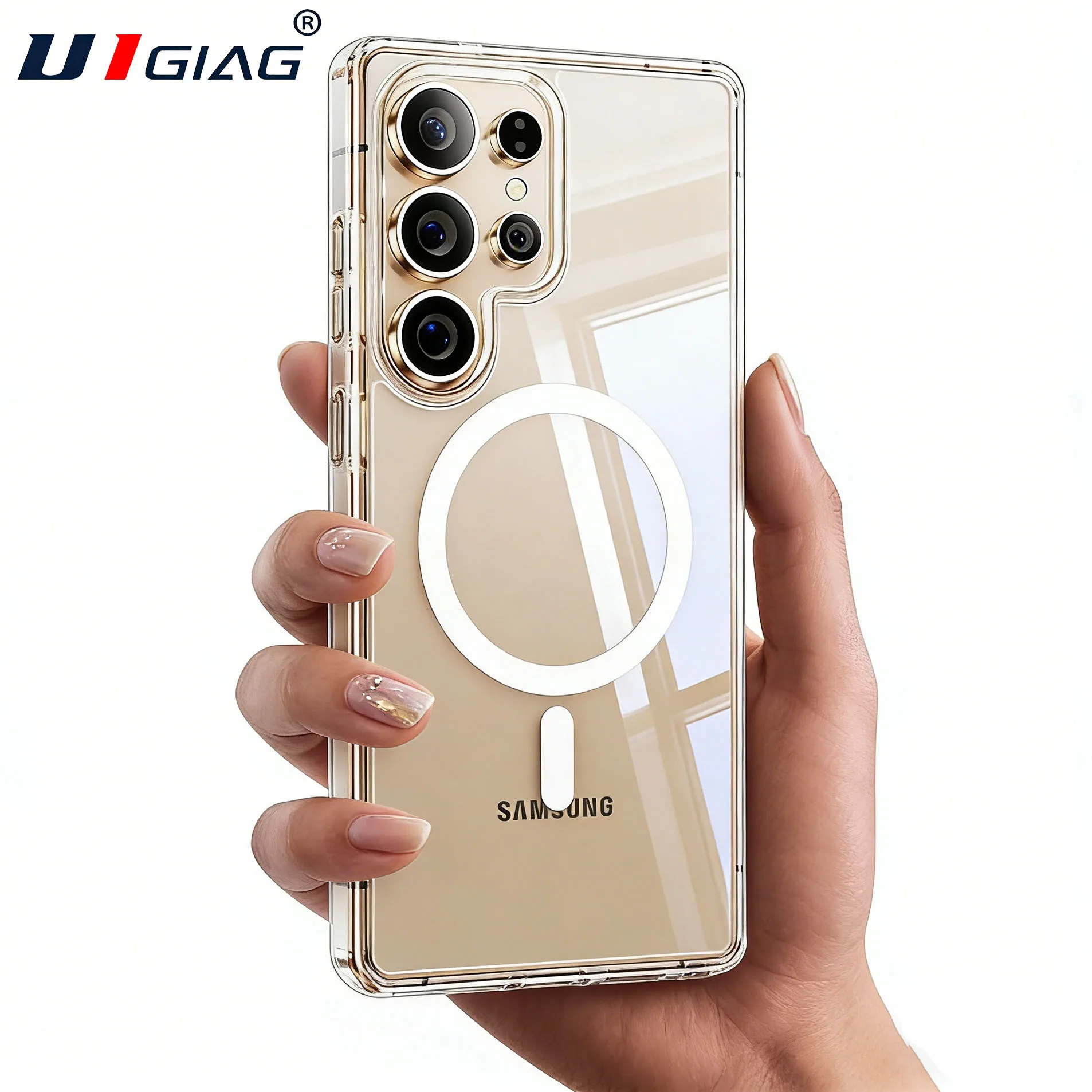 Clear Magnetic For Magsafe Case For Samsung Galaxy S26 S25 S