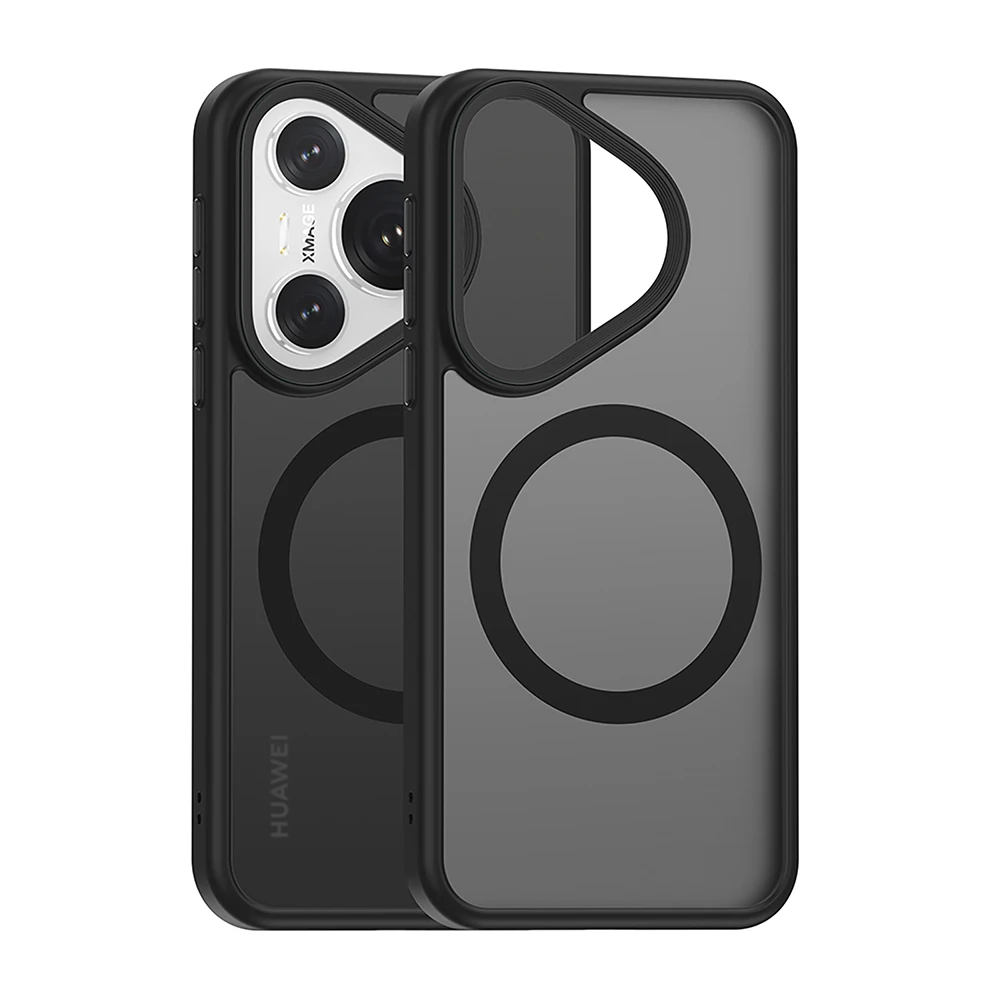 

For Huawei Pura 70 Pro Plus Ultra Case Magsafe Wireless Charging Frosted Anti-Fingerprint Matte Baby Skin Good Grip Case Cover