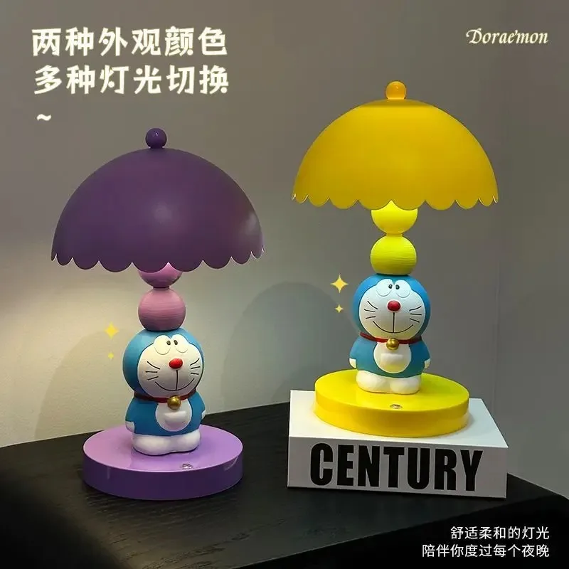 โคมไฟตั้งโต๊ะลายการ์ตูนโดราเอมอน รุ่นใหม่ สร้างบรรยากาศห้องนอน โคมไฟข้างเตียง ของตกแต่งโต๊ะทำงาน แสงไฟกลางคืน