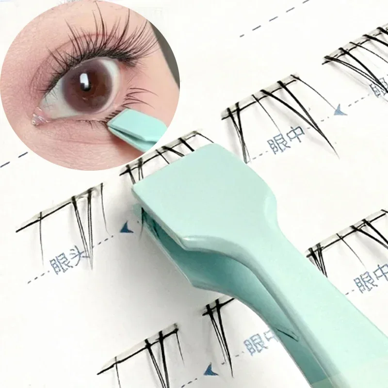 Professional Lash Tweezers for Eyelash Extensions High Precision Tweezers Cluster Lashes Clip Makeup Lower Lash Applicator Tools