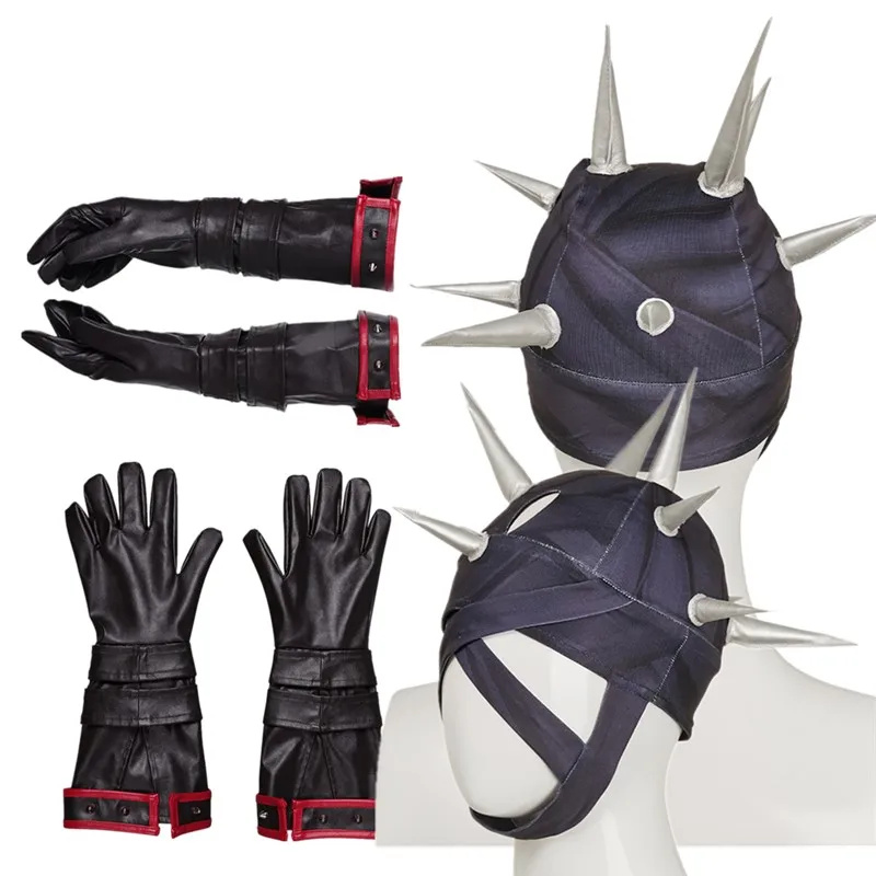 

Rivals Disguise Invisible Woman Cosplay Gloves Adult Susan Storm Headgear Mask Halloween Carnival Party Costume Accessories Gift