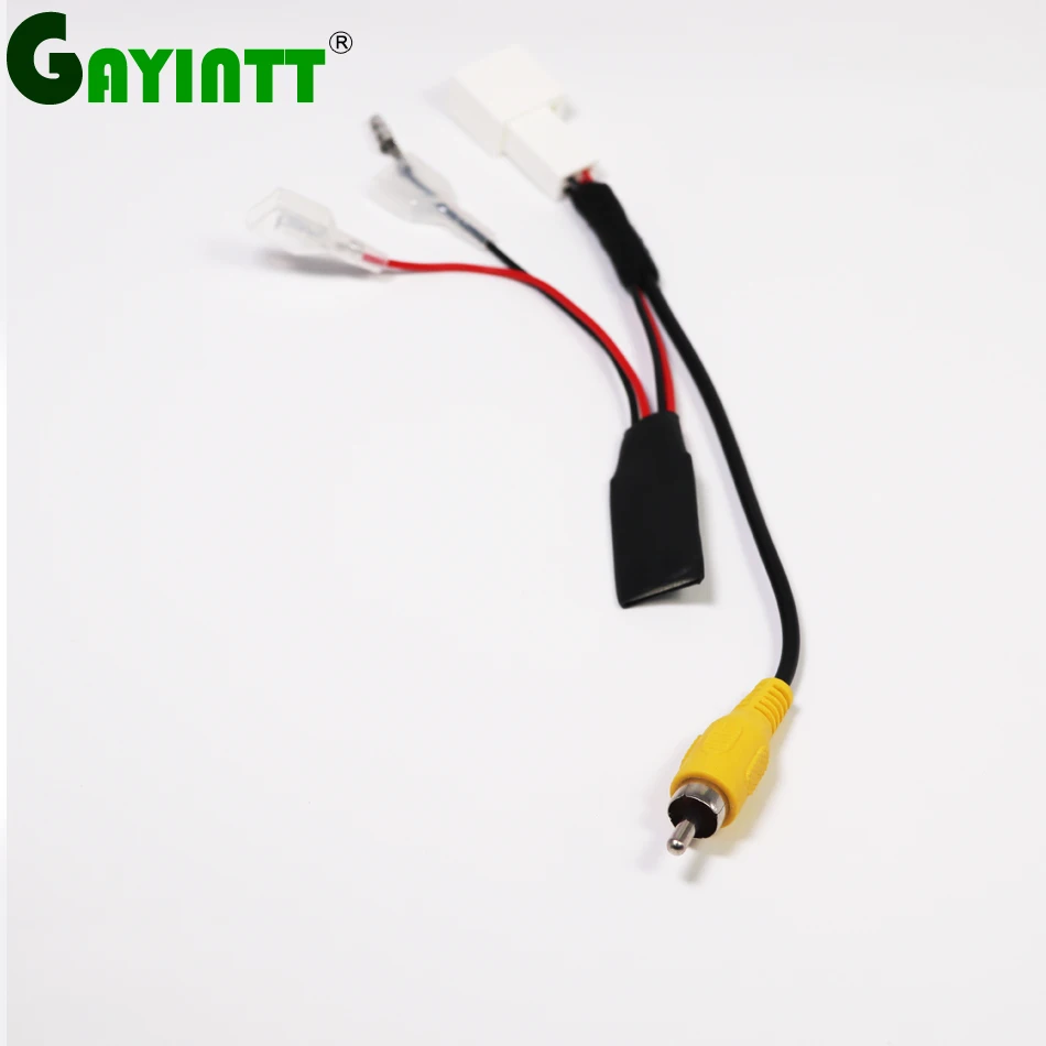 

GAYINTT Car Reverse Camera Wiring Harness Cable Connector Reversing Camera Cable Connector 4 Pins For Toyota For Mazda