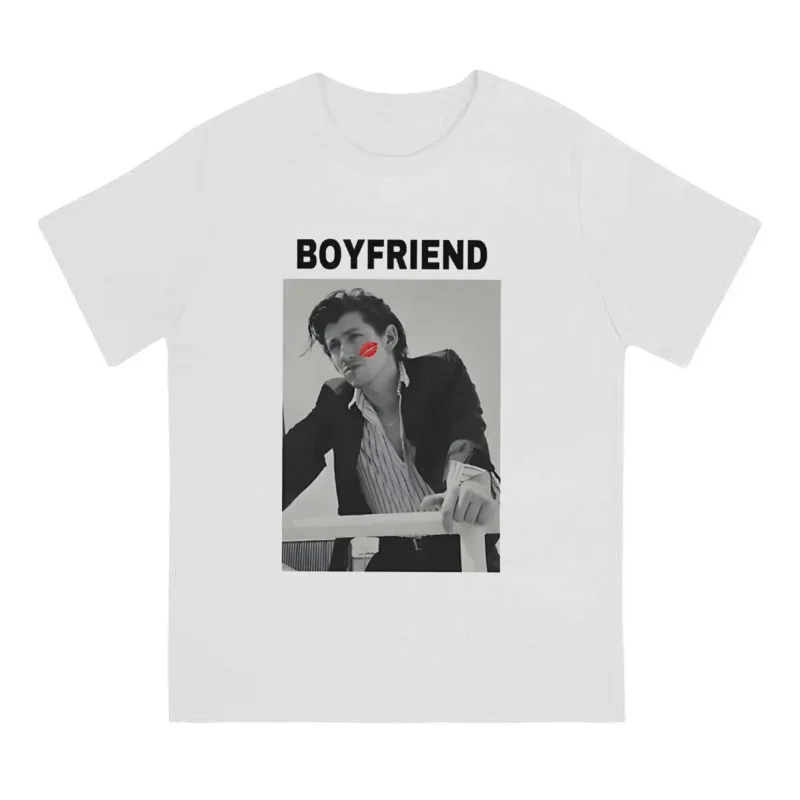 Boyfriend T-shirts for men Alex Turner vintage cotton tees round neck short sleeve t shirts printed clothing