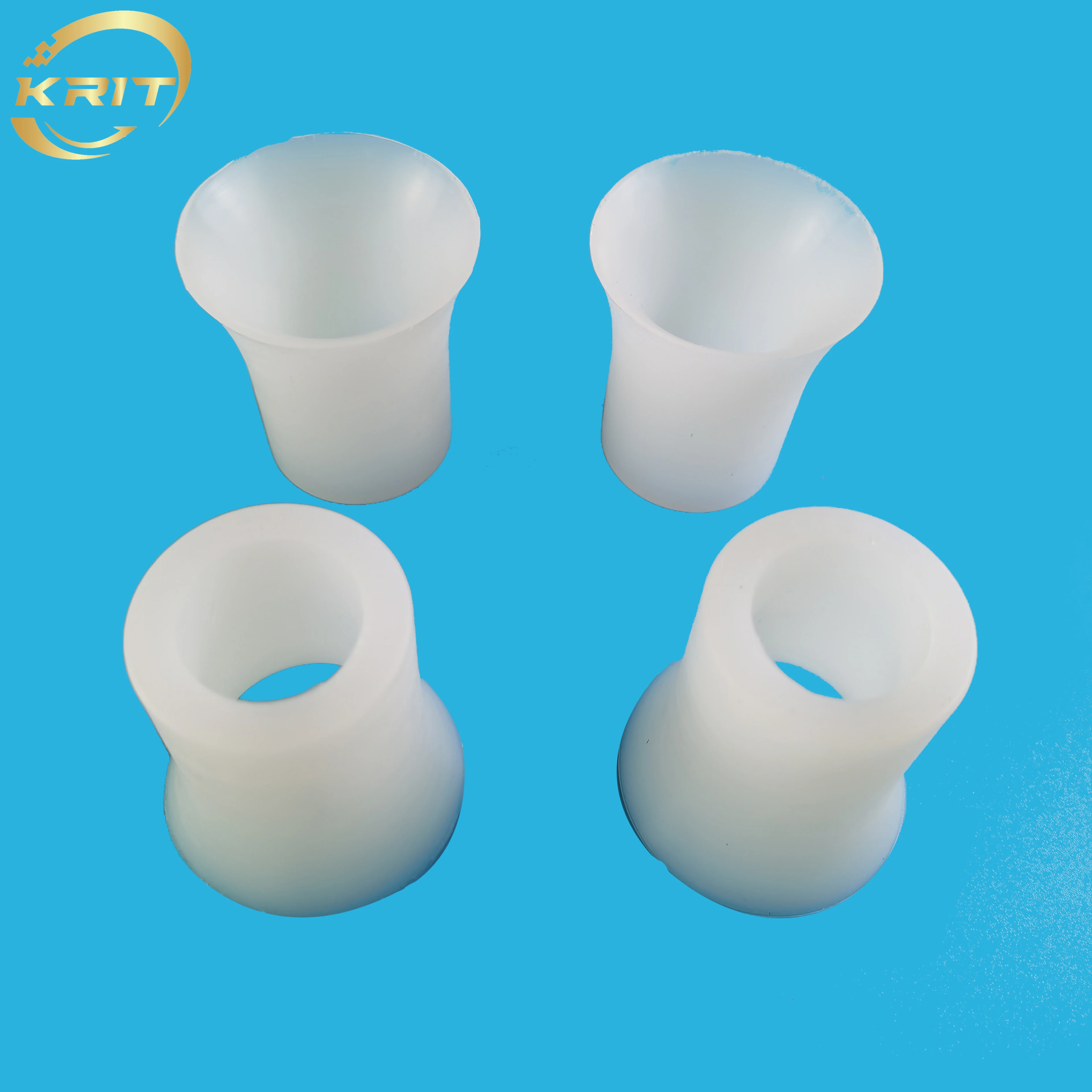 4 PCS Trumpet-shaped Silicone Sealing Rings Strip Rubber Sleeve Accessory For Stirring Shaft Ice Cream Maker Parts