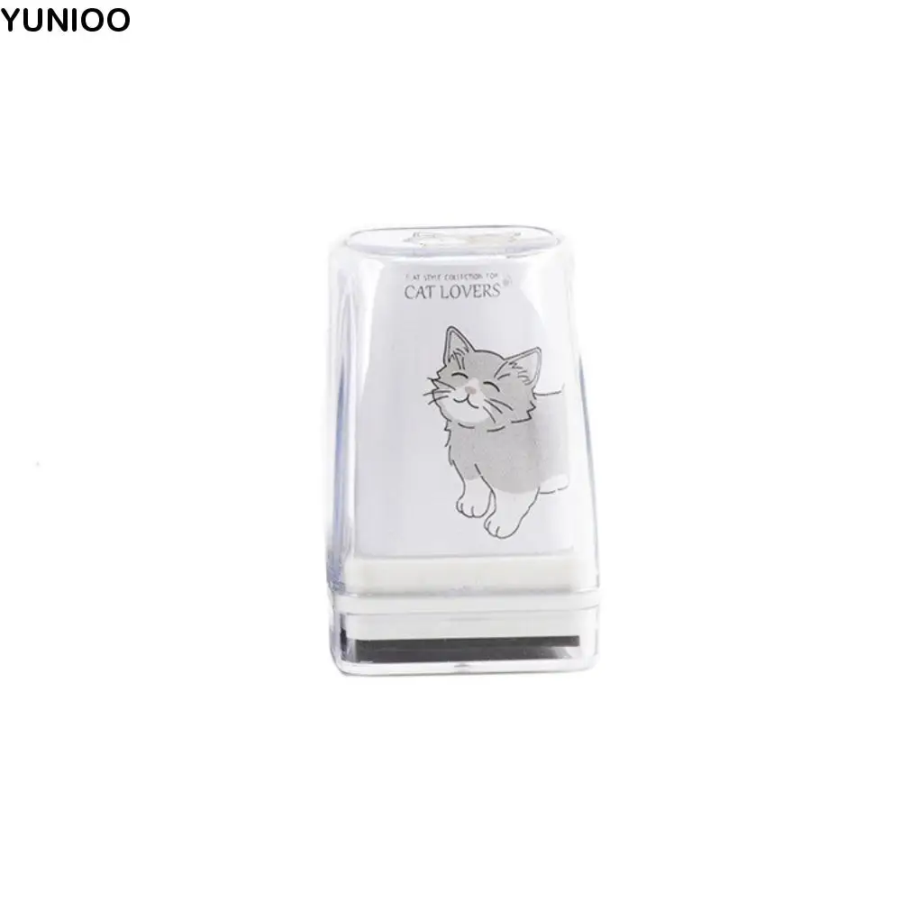

Animal Pattern Cat Decoration Stamp DIY Craft Junk Journal Pet Cat Stamp Stationery Hand Account Cat Figure Seal Diary Decor