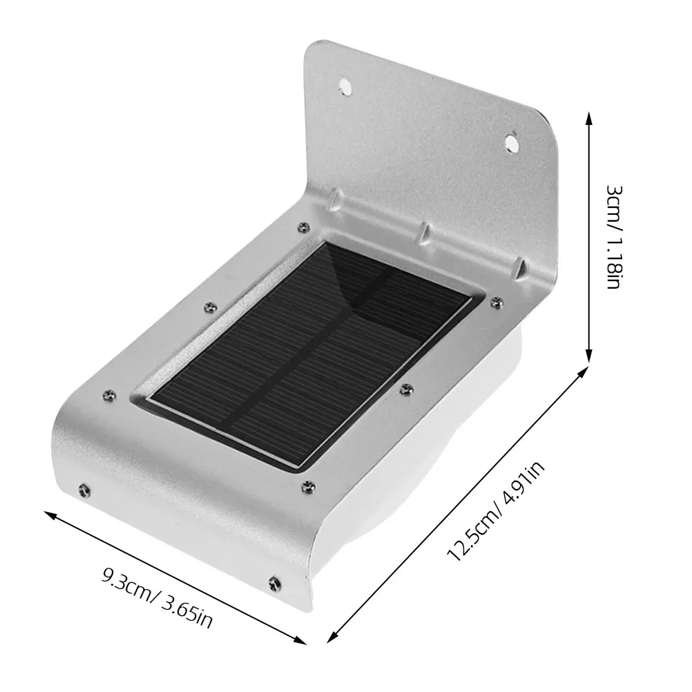 

2Pcs High Quality Solar Powered Human Body Induction Lamp Outdoor Wall Light for Courtyard Garden Park