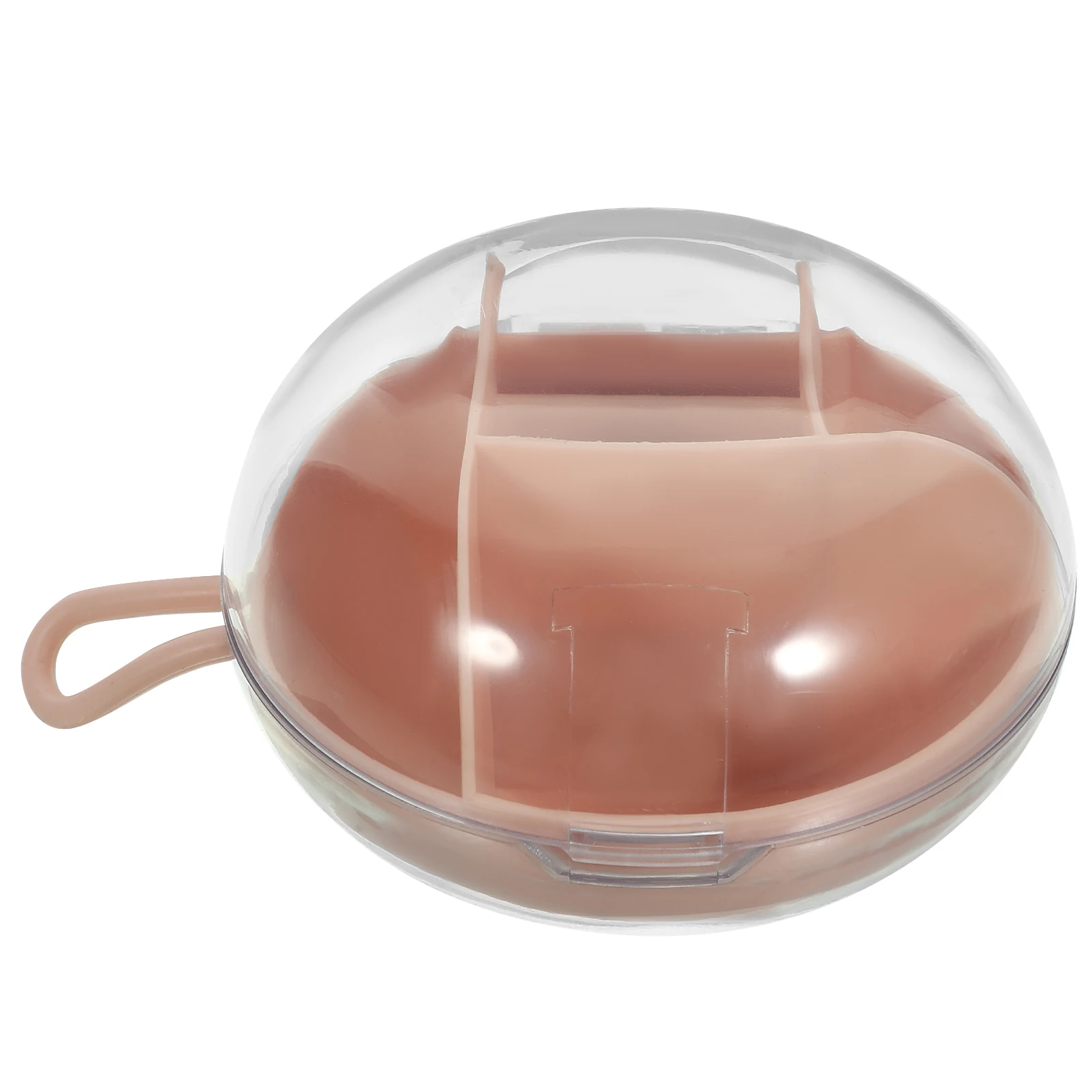 

Pink Portable Storage Box for Rings Earrings Necklace Small Size Protective Necklaces Storage Box Reliable Case