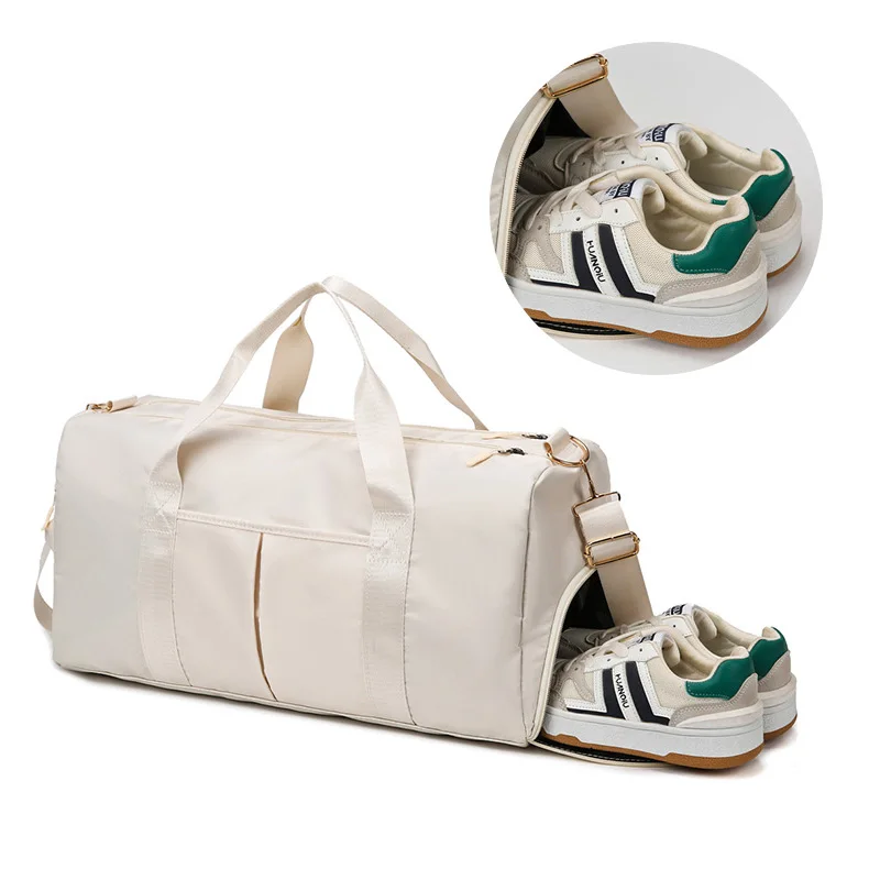 Sports Gym Duffel Bag for Men Women Waterproof with Shoes Compartment Dry and Wet Separation for Training Swim Yoga Travel Bag