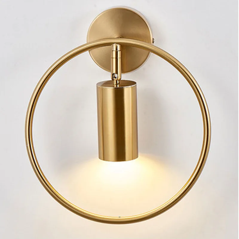 

Indoor Golden Metal Wall Lamp Living Room Bedroom Bedside Light Hotel Aisle Led Lights Wall Lights for Home Bedroom Decoration