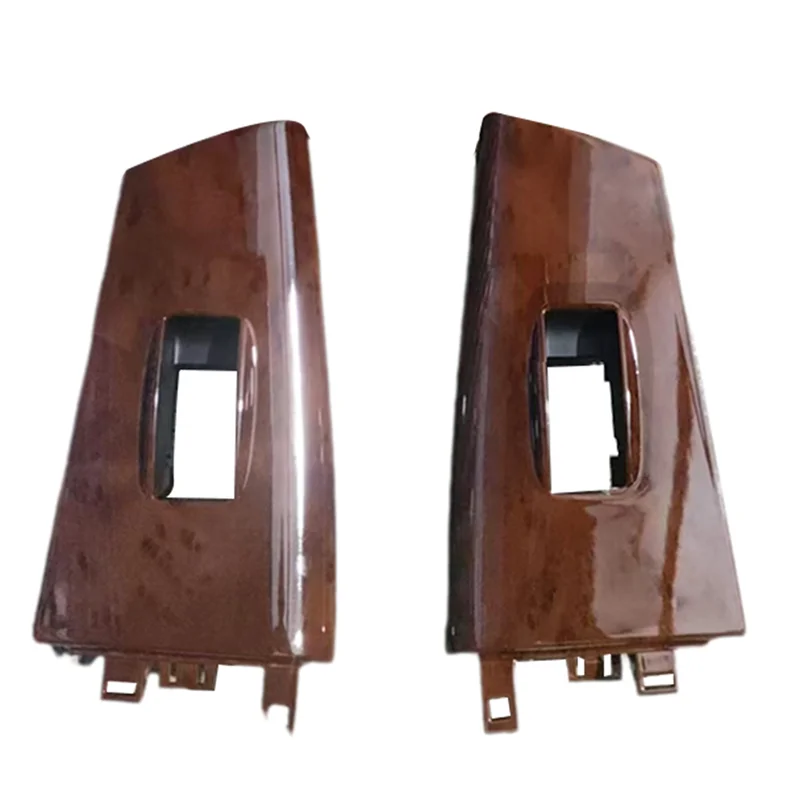 Car Window Lock Glass Lift Switch Panel Cover 74232-02E60-B0 74231-02E00 For Toyota Corolla 2007-2013 Wood Grain LHD