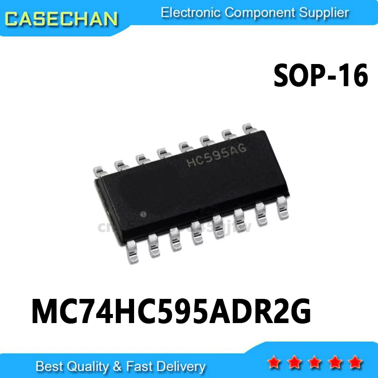 10PCS MC74HC595ADR2G HC595AG 74HC595 SOP-16