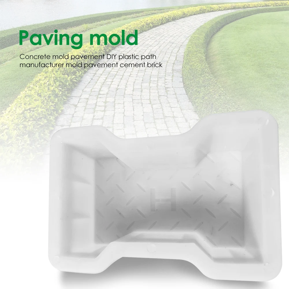 Diy Path Maker Plastic Brick Mold Paving Pavement Walkway Molds Path Maker Middle Of Hole Shape Garden Path Concrete