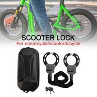 Motorcycle Bike Electric Scooter Lock with Key 60cm Chain Lock Anti Theft W/Bag