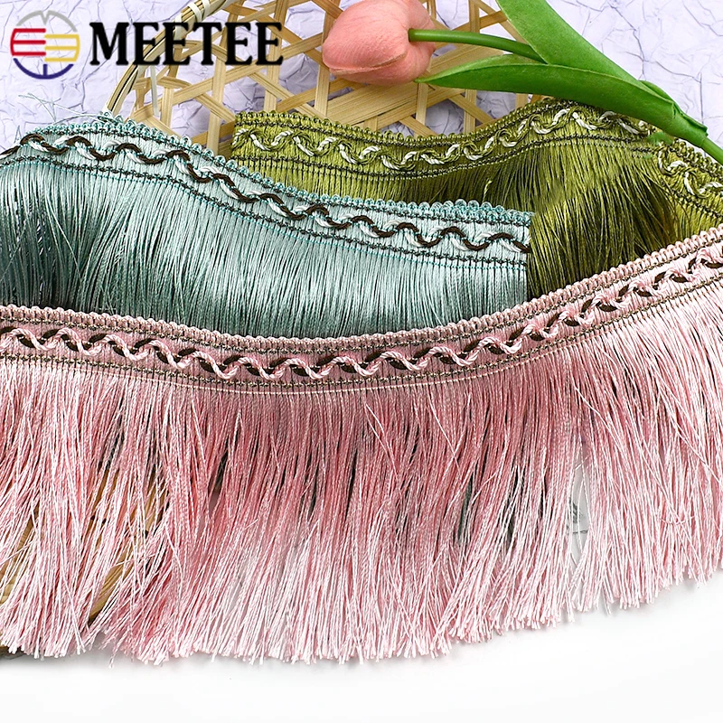 

3/5/10/13M 13cm Decorative Trimmings Stitching Fringe Tassels Dress Curtains Clothes Lace Trims Tassel DIY Sewing Accessories