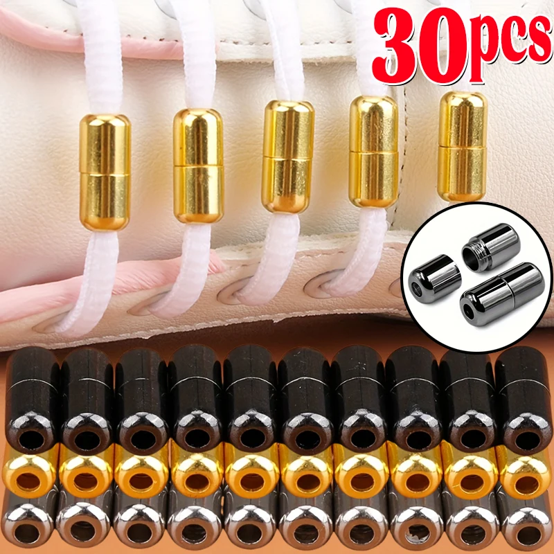 

Shoelaces Semicircle Buckle Connector Quick Shoestring No Tie Button Adult Kids Sneaker Capsule Metal Lock Lazy Shoe Decorations