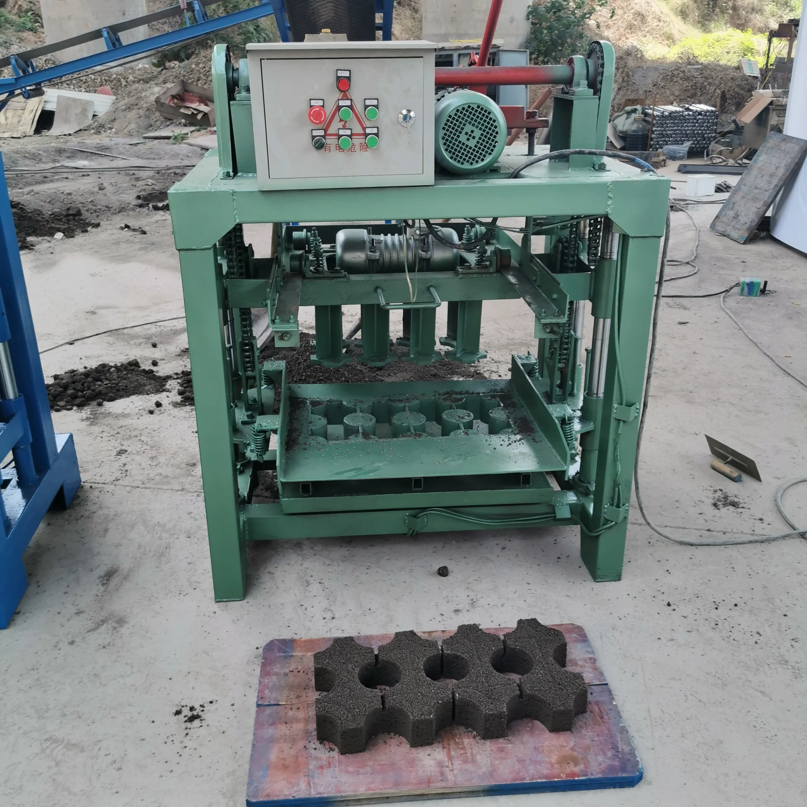 Hot automatic brick making machine concrete block forming machine cement brick press machine