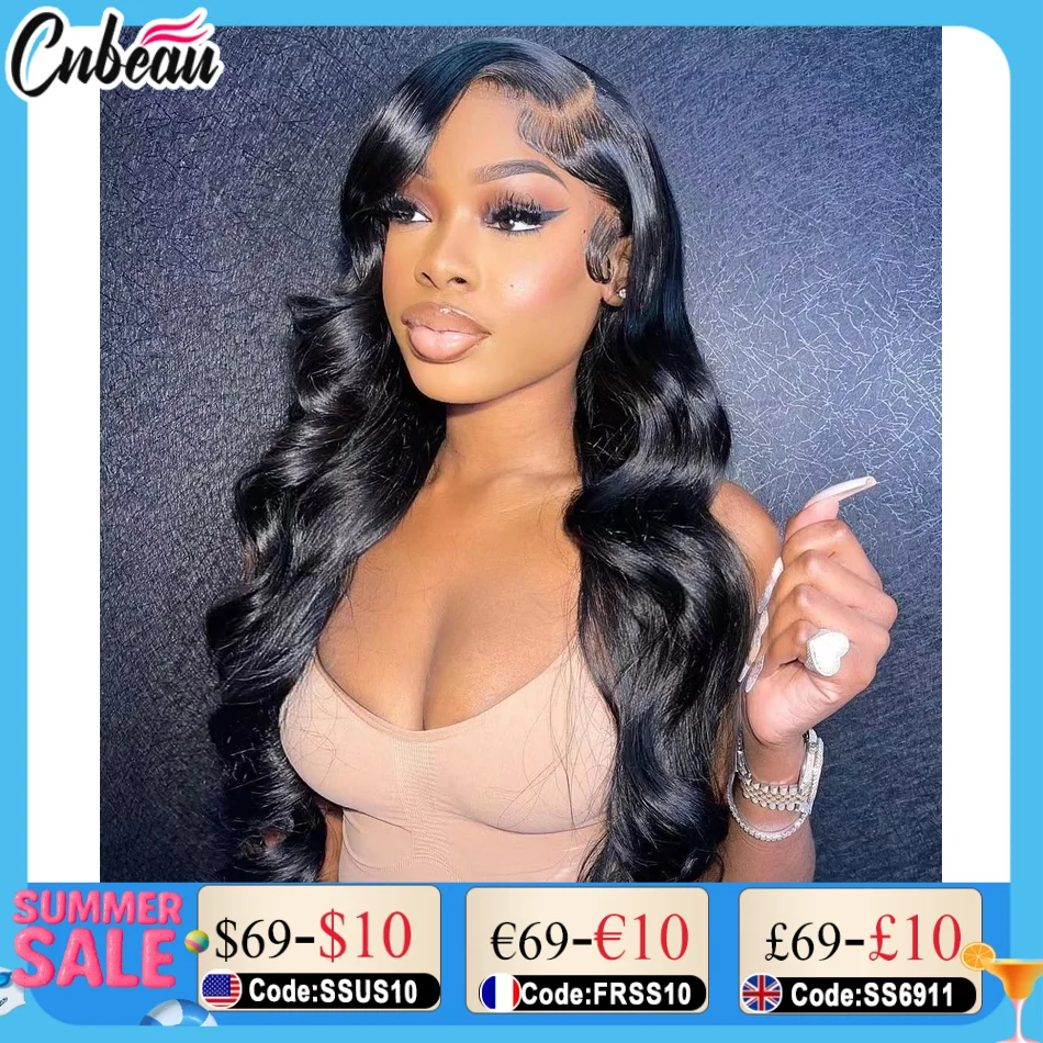 

220% Density 13x6 Body Wave Lace Front Wigs Human Hair 13x4 Loose Wave Frontal Wig Pre Plucked HD Transparent Human Hair RemyWig