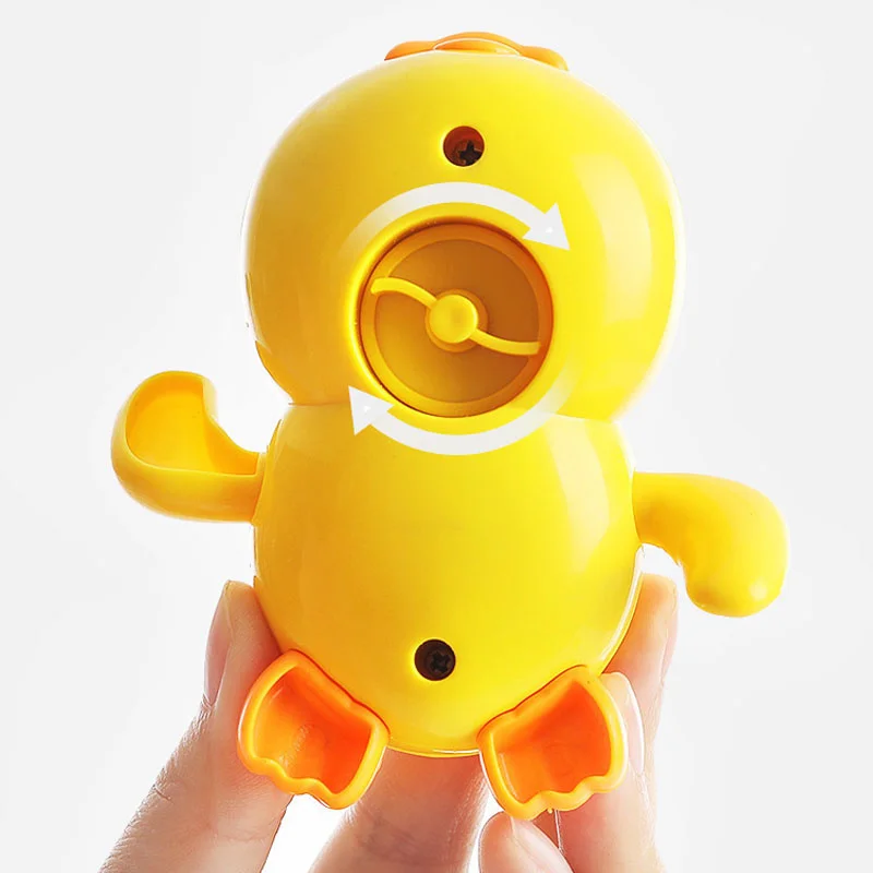 Summer Bath Toys Cartoon Animal Swimming Bathing Ducks Water Play Game Chain Clockwork Water Shower Toys for Baby 0 24 Months