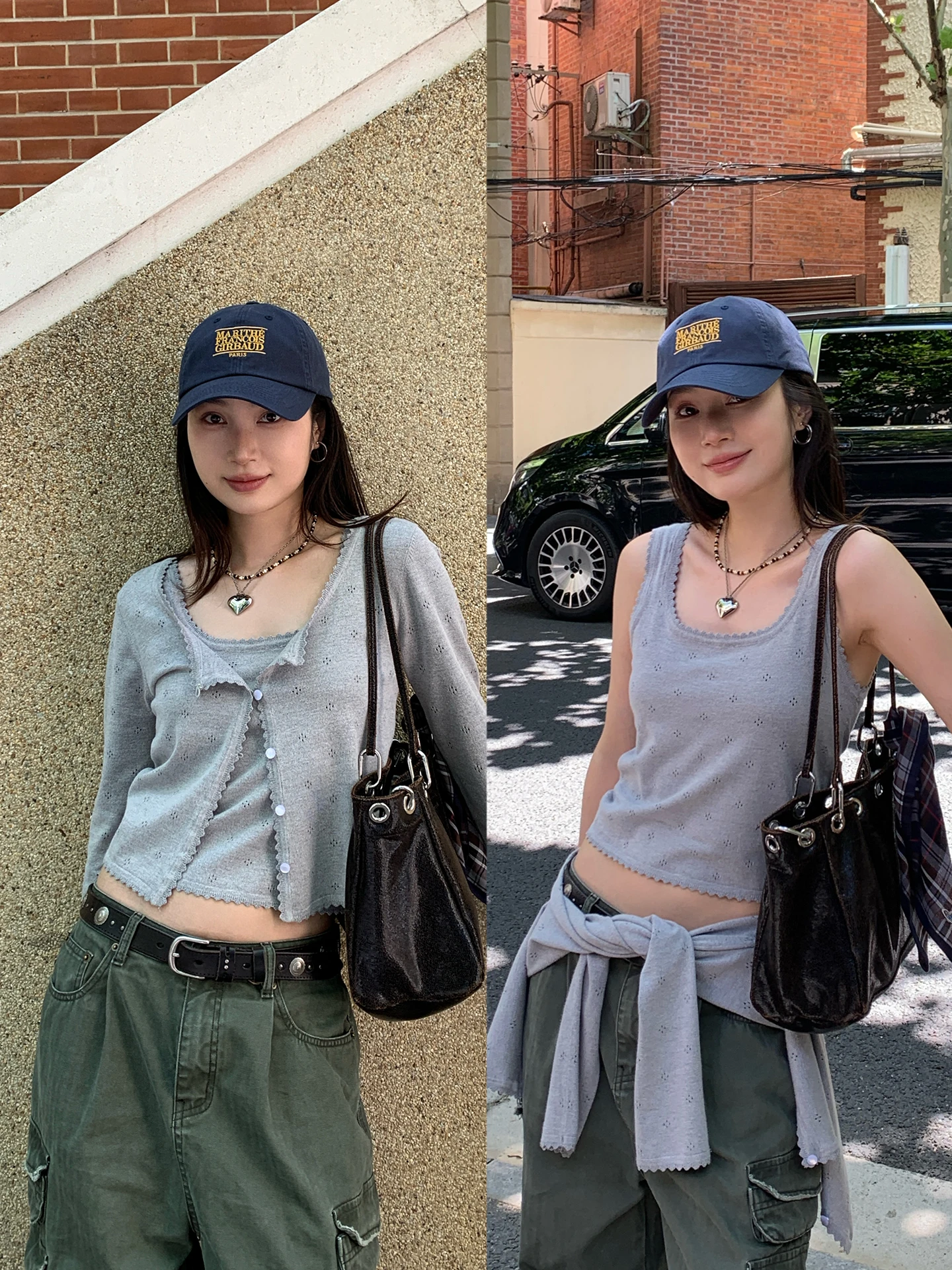 

Мягкий уютный вязаный жилет, свитер, открытый кардиган, настоящий комплект из двух предметов, универсальная верхняя одежда, повседневная женская мода